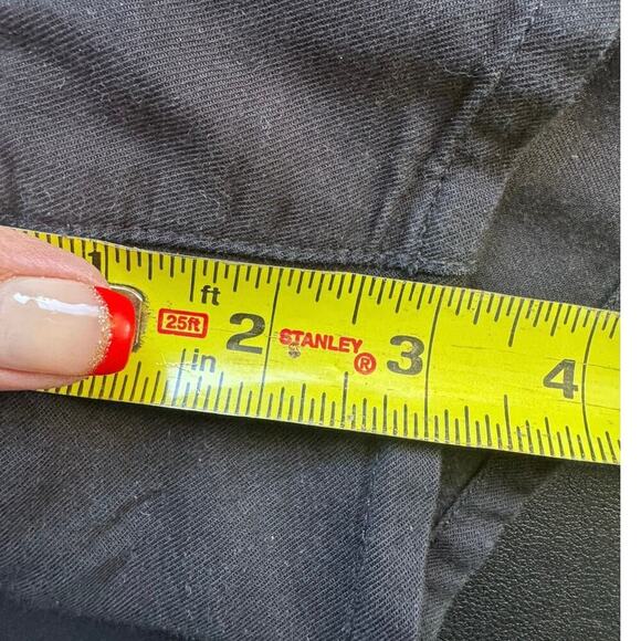 Madewell Elastic Waist Side Tie Shorts Pull On High Waisted In Black Size Large - Picture 11 of 11